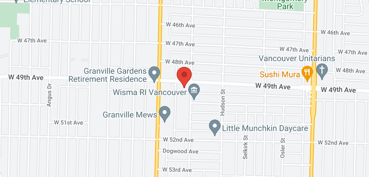 map of 1420 W 49TH AVENUE